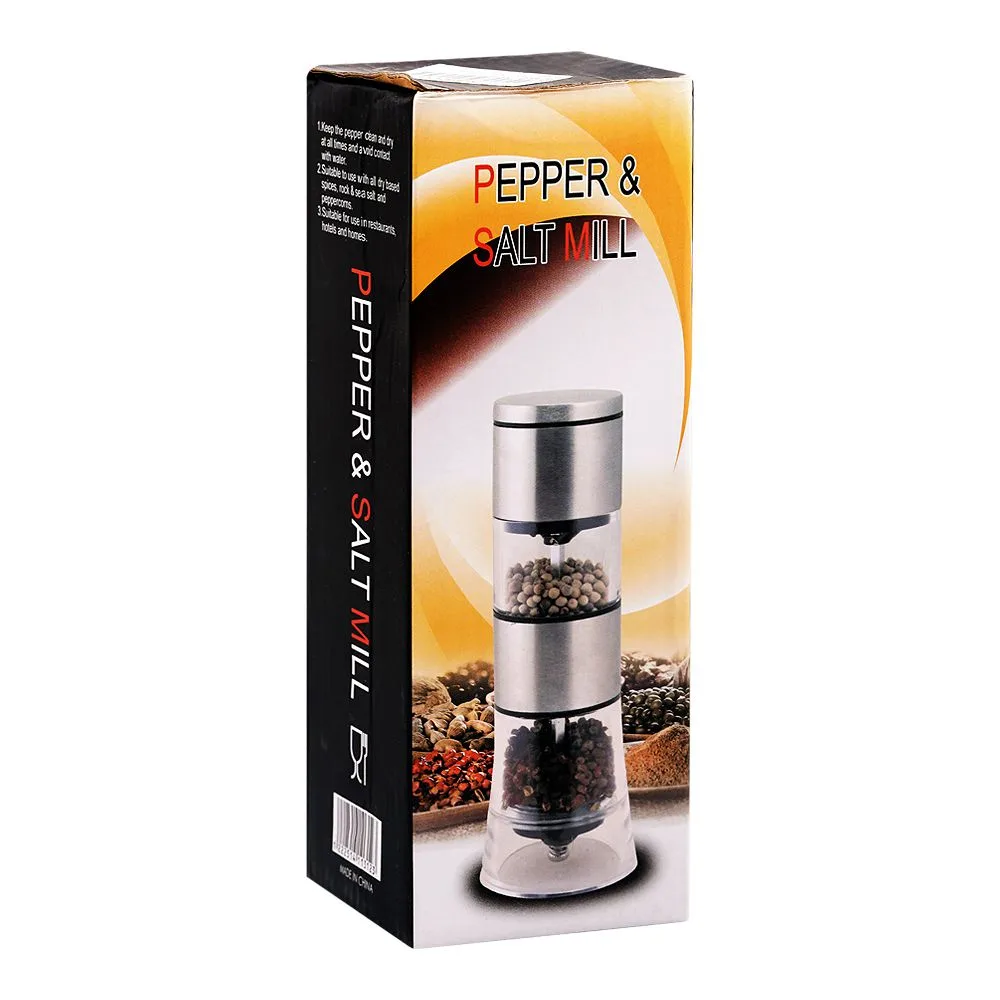 Side view of ajf 2-in-1 pepper & salt grinding machine