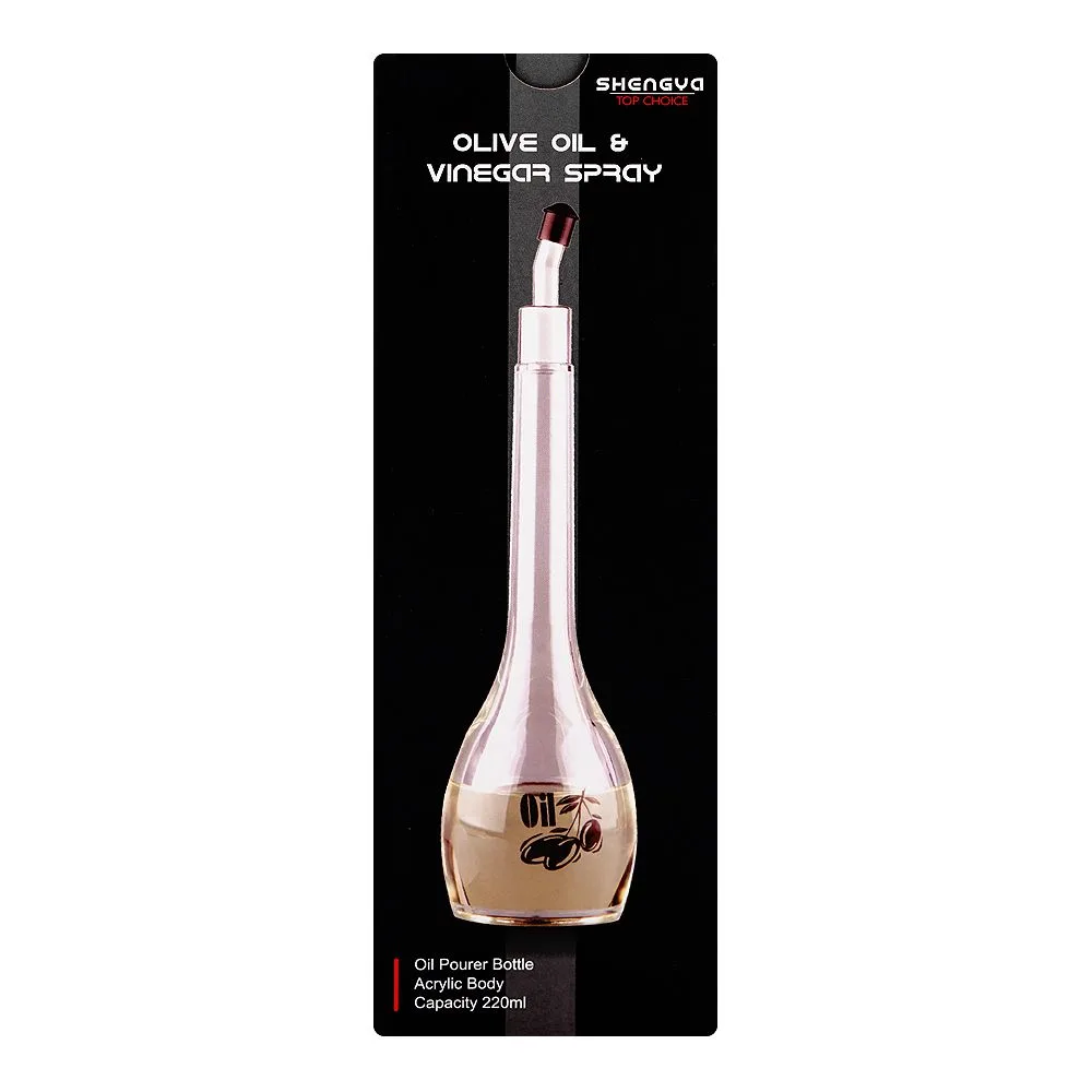 Comfortable casual ajf acrylic body oil pourer bottle, 220ml