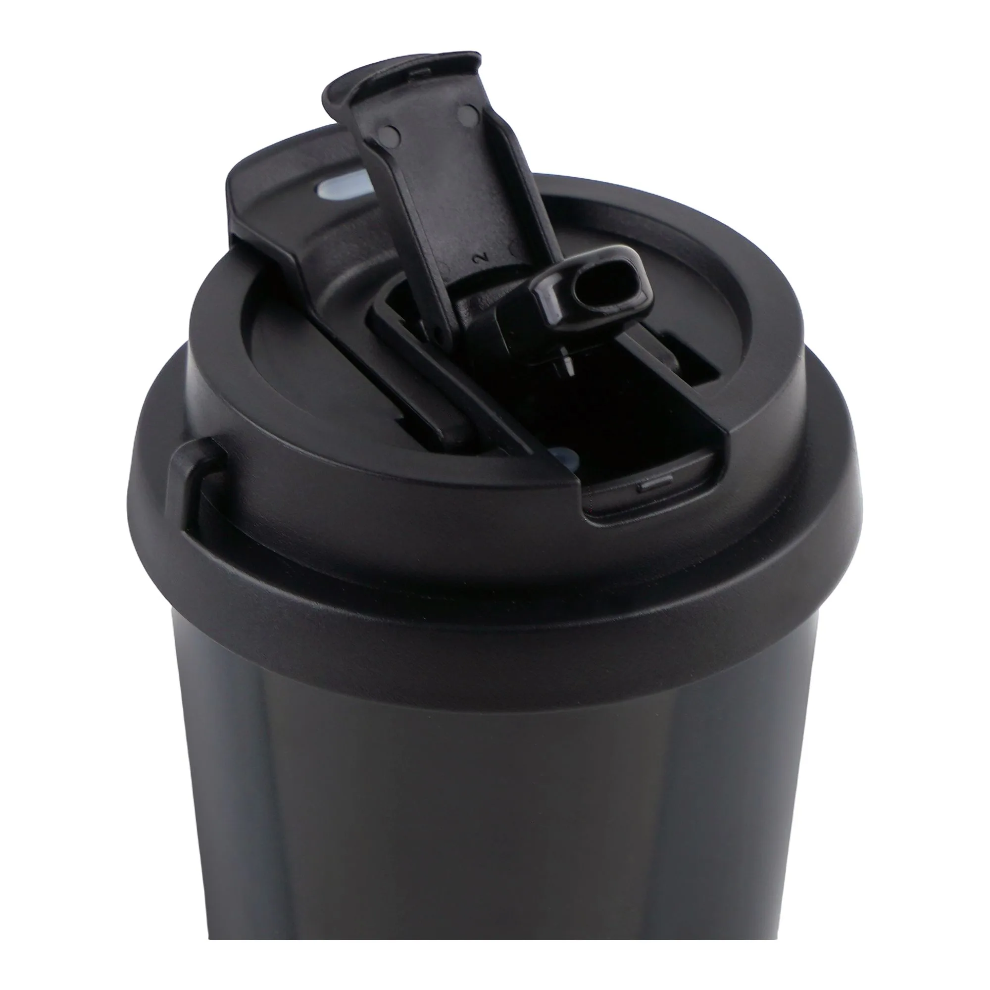 Comfortable casual ajf four leave clover stainless steel vacuum flask mug, 520ml, black