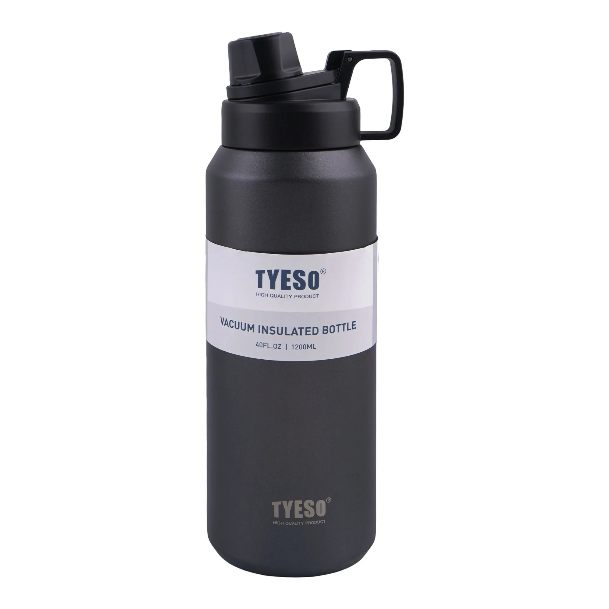 AJF Tyeso Vacuum Insulated Stainless Steel Tumbler, 1200ml, Charcoal