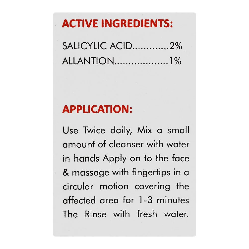 Comfortable casual aknosh face wash, sebum control, anti-acne, for acne prone skin, 100ml