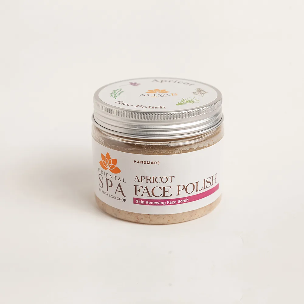 Comfortable casual aliya b apricot face polish with hand made essential oils, for brightening skin 150g