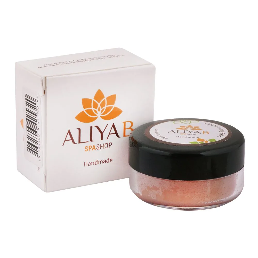 Aliya B Warm Cinnamon Hand Made Lip Plumping Balm, For Moisturized & Revitalized Lips, 10g