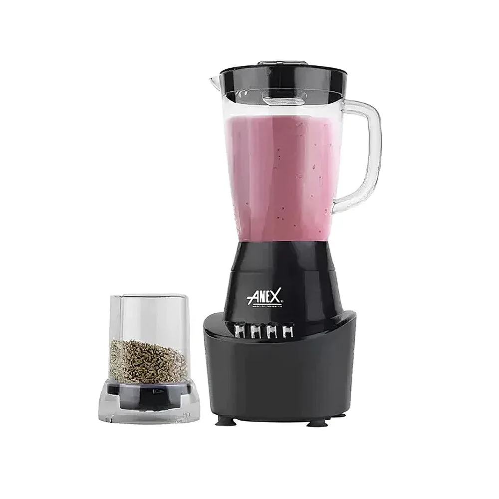 Anex Deluxe 2 In 1 Blender & Grinder, 300W, Black, AG-6043