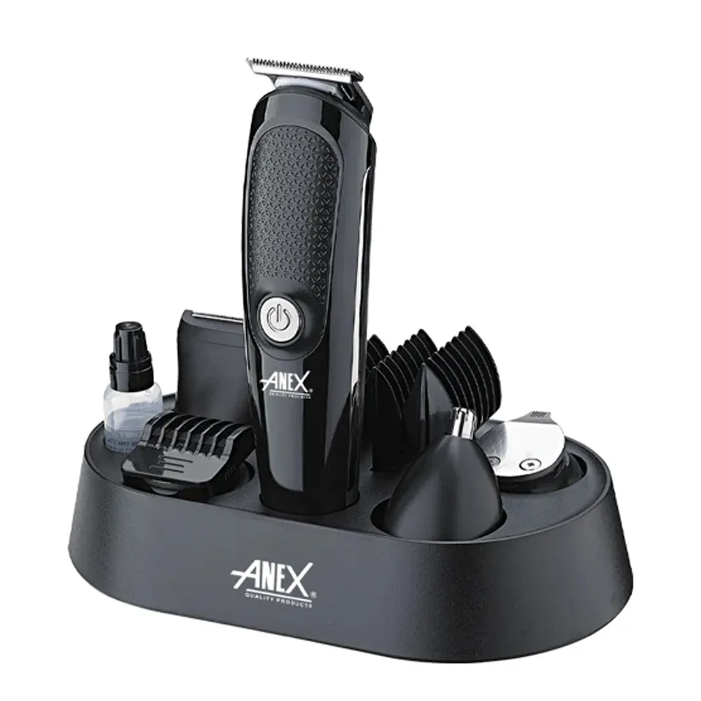 Anex Deluxe 5-In-1 Hair Trimmer, 600mAh Battery, 1.5 Hours Run Time, AG-7064