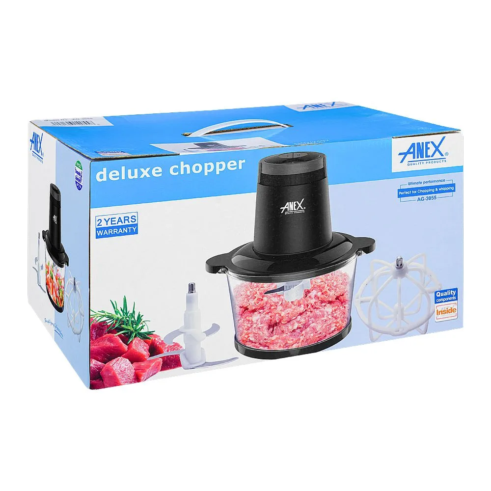 Side view of anex deluxe chopper, 300w, ag-3055