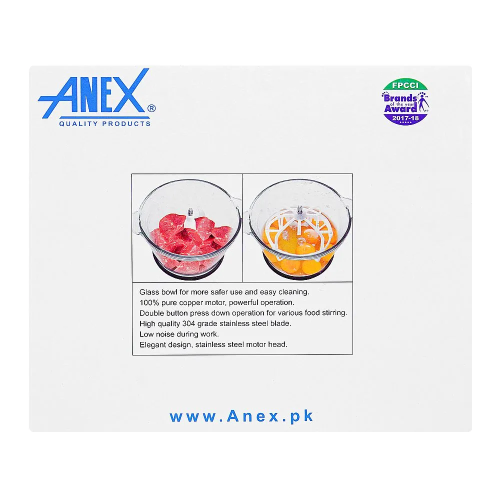 Comfortable casual anex deluxe chopper, 300w, ag-3055