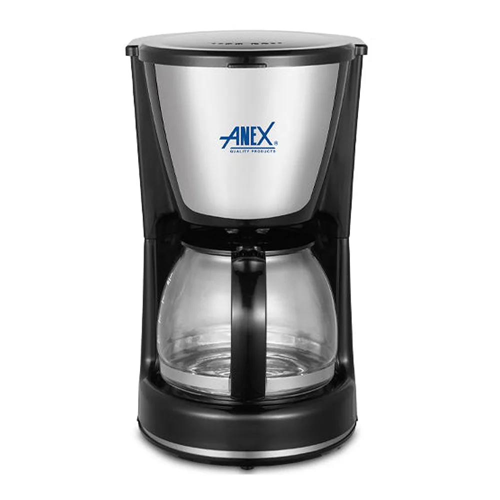 Side view of anex deluxe coffee maker, 550w, 220-240v, 750ml capacity, ag-801