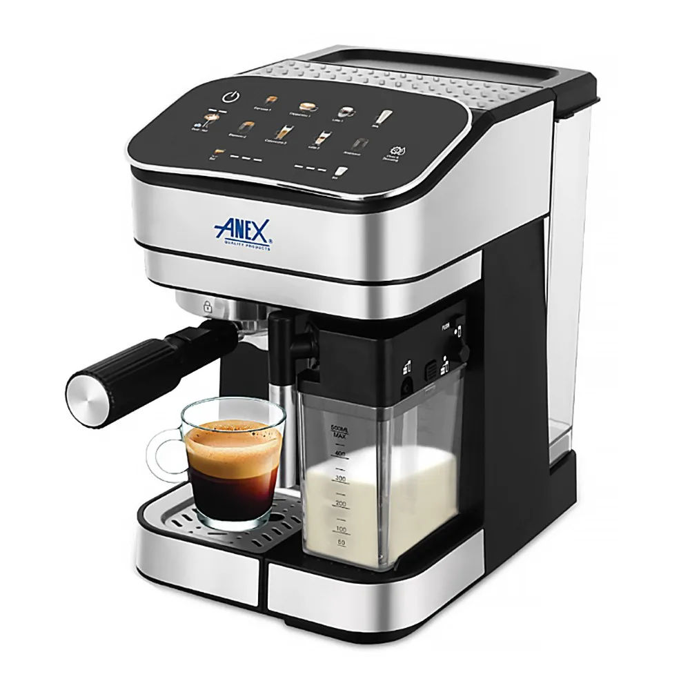 Anex Deluxe Coffee Maker, 850W, 220-240V, 1.8 Liter, Black, AG-830