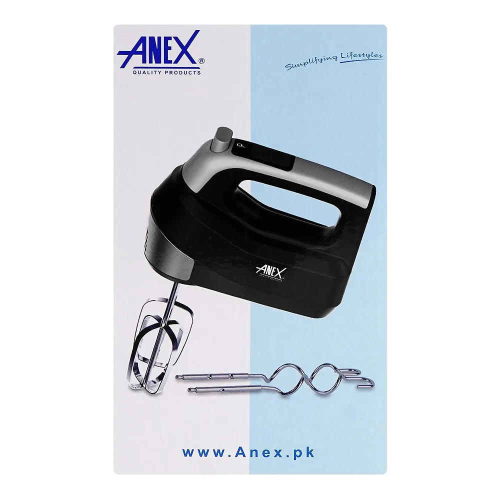 Comfortable casual anex deluxe hand mixer, 300w, 220-240v, ag-823
