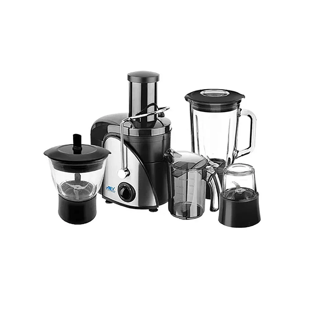 Anex Deluxe Juicer, Blender & Grinder, 600W, Black, AG-189
