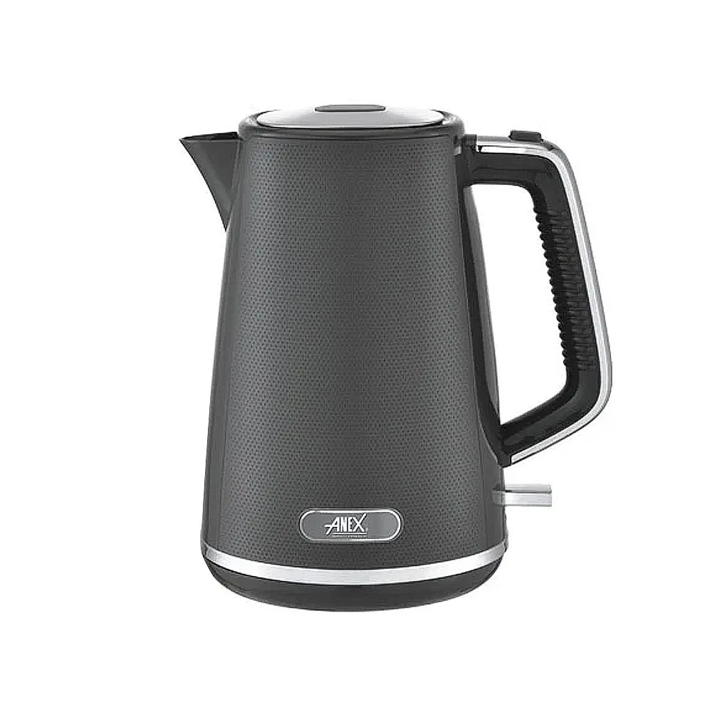 Anex Deluxe Kettle, 1850-2200W, 1700ml Capacity, Black, AG-4065