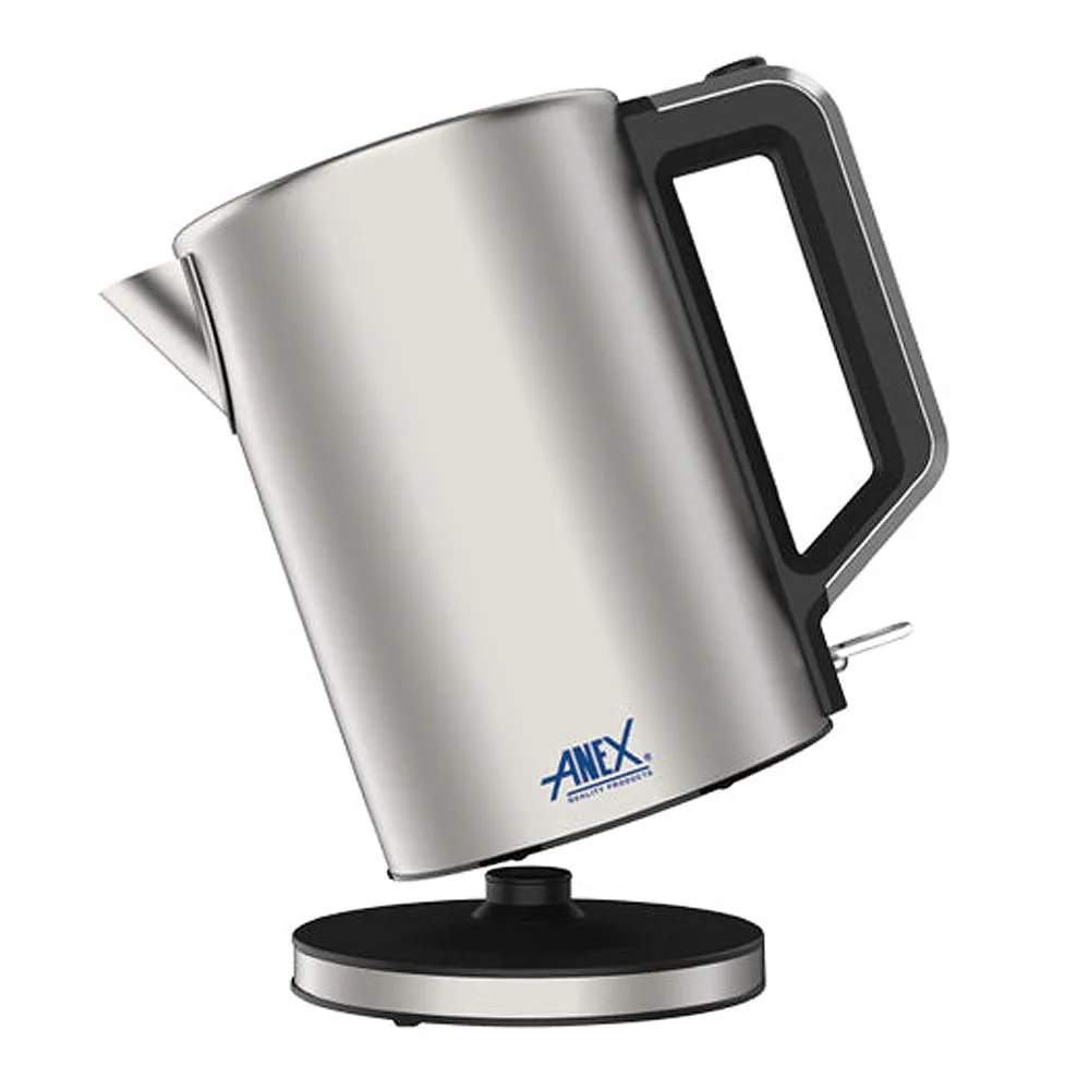 Side view of anex deluxe kettle, 1850-2200w, 22-240v, 1.7 liter capacity, ag-4071