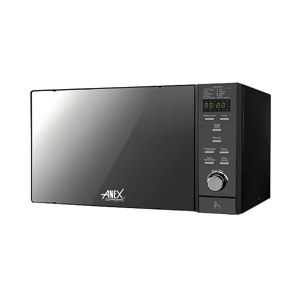 Anex Deluxe Microwave Oven, 900W, 30 Liters, Black, AG-9039