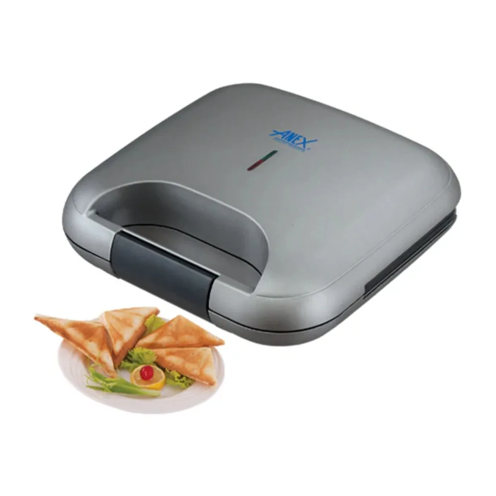 Anex Deluxe Sandwich Maker, 750W, 220-240V, Black, AG-3130