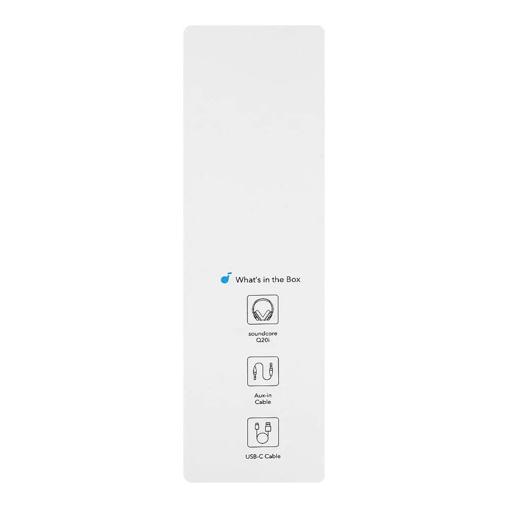 Close-up design of anker soundcore q20i anc wireless noise cancelling headphone, 60 hours playtime, blue, a3004h32