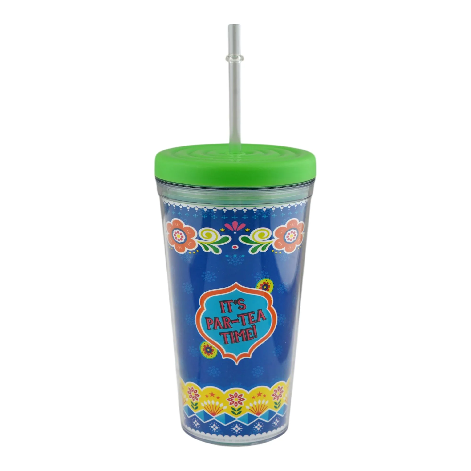 Appollo It's Par-Tea Time! Tumbler, Green, 500ml