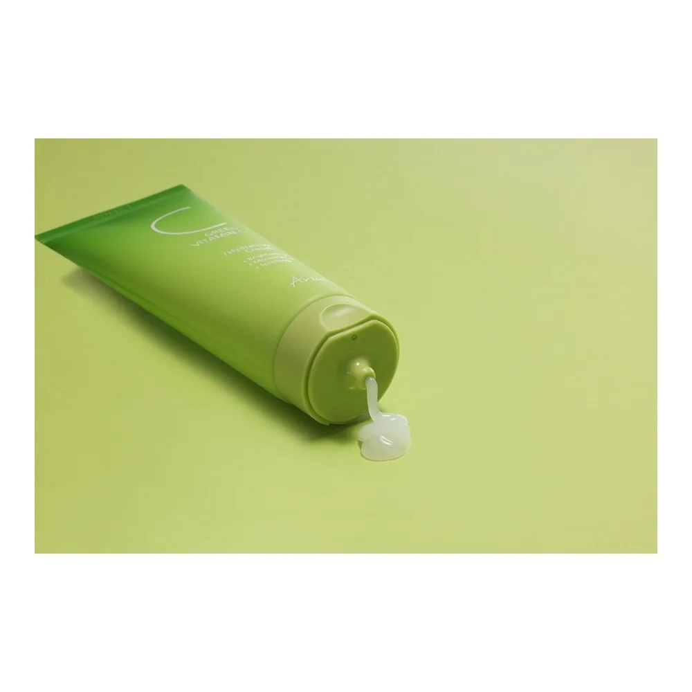 Side view of ariul c green vitamin c hydrating cream, kakadu-c, hyaluronic acid, for smooth & radiant skin, 100ml