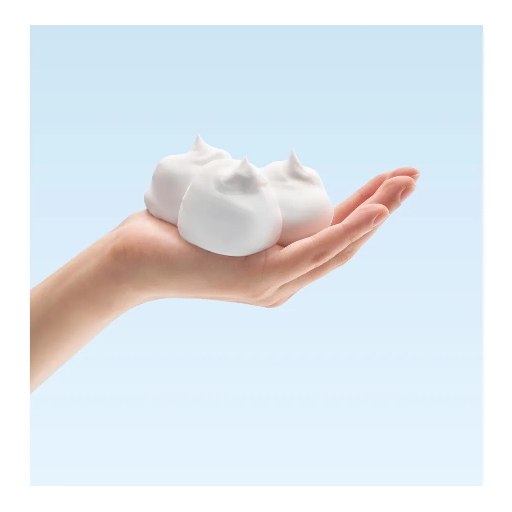 Side view of ariul smooth & pure deep cera cleansing foam, myristic acid & hyaluronic acid, for radiant & healthy skin, 120ml