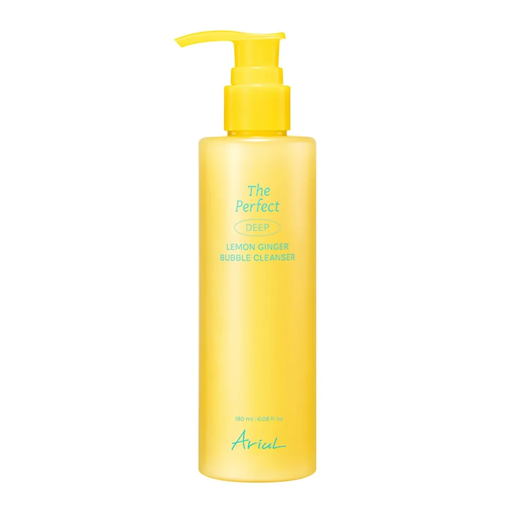 Ariul The Perfect Deep Lemon Ginger Bubble Cleanser, Glycerin, Niacinamide, For All Types Of Skin, 180ml