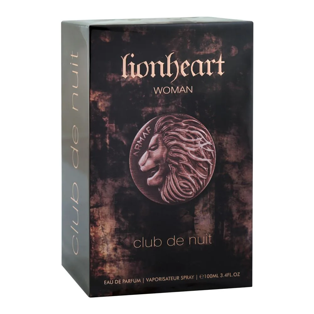 Side view of armaf club de nuit woman lion heart, eau de parfum, for women, 105ml