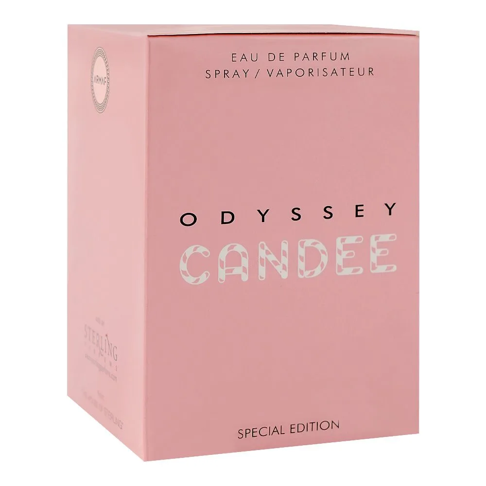 Side view of armaf odyssey candee special edition, eau de parfum, for women, 100ml