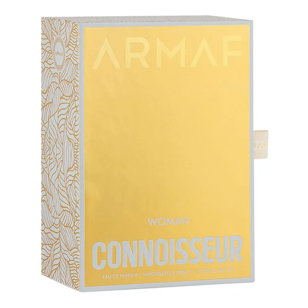 Side view of armaf woman connoisseur, eau de parfum, for women, 100ml