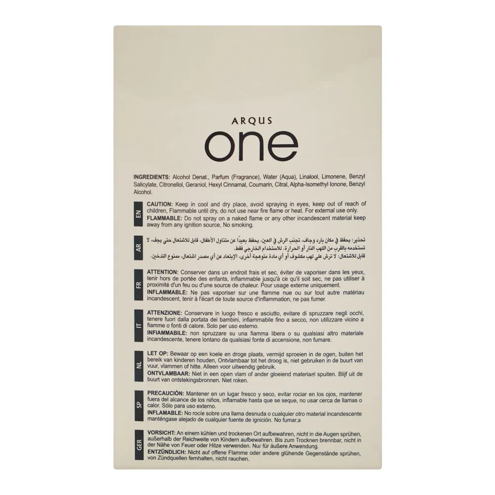Comfortable casual arqus one, eau de parfum, for men & women, 100ml