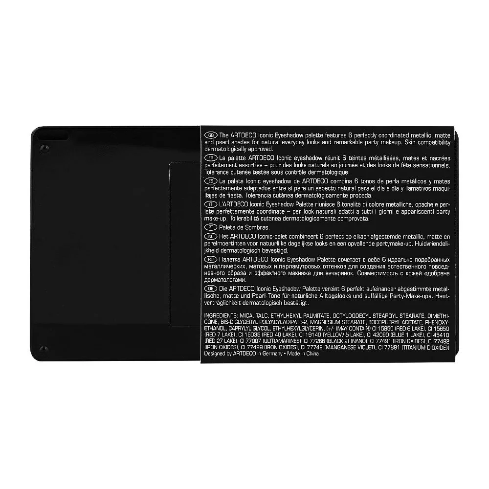 Artdeco Iconic Eyeshadow Palette, 6 Shades, 1.6g Each, 02 Garden Of Delight product texture detail