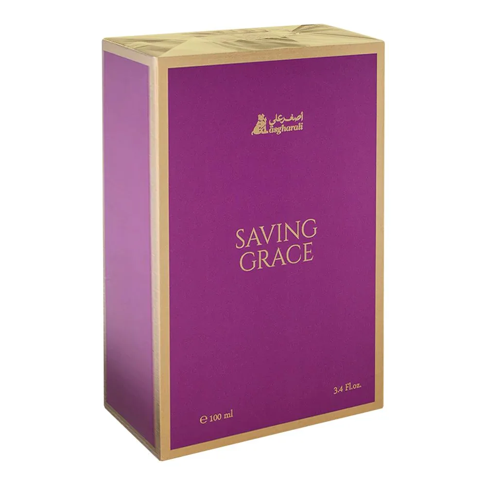 Side view of asgharali saving grace, eau de parfum, for women, 100ml
