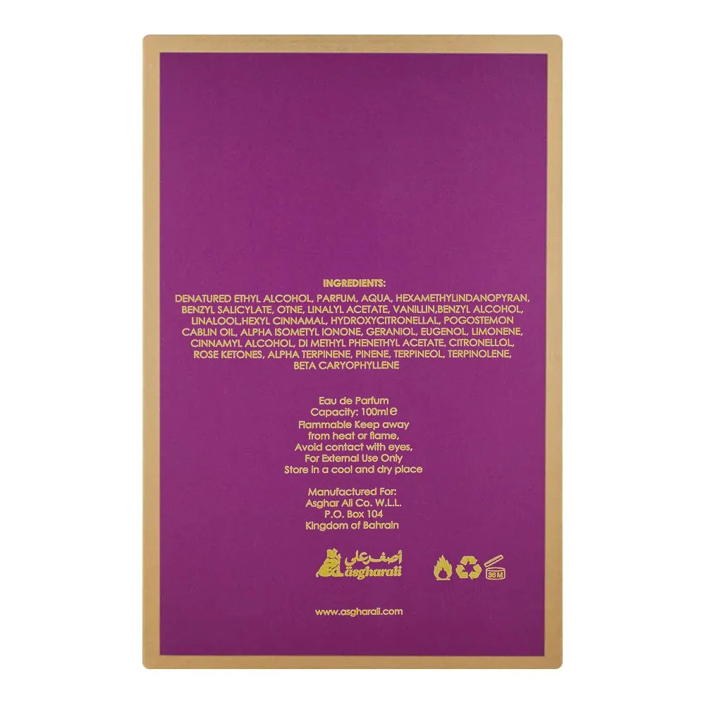 Comfortable casual asgharali saving grace, eau de parfum, for women, 100ml