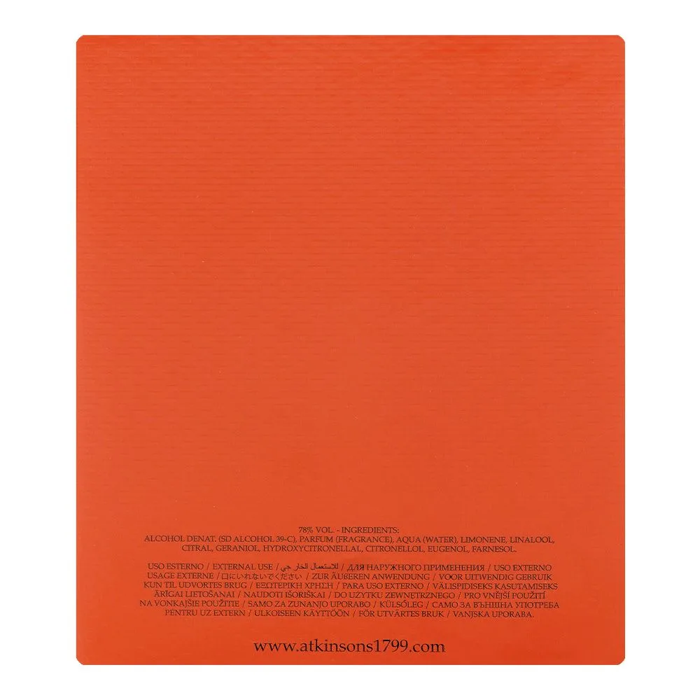 Comfortable casual atkinsons 44 gerrard street, eau de cologne, for men & women, 100ml