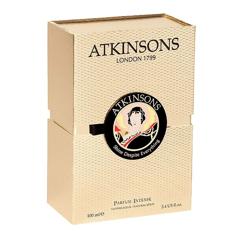 Side view of atkinsons shine despite everything parfum intense, for men & women, 100ml