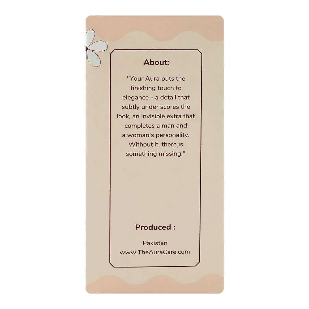 Side view of aura care y women, eau de parfum, 50ml