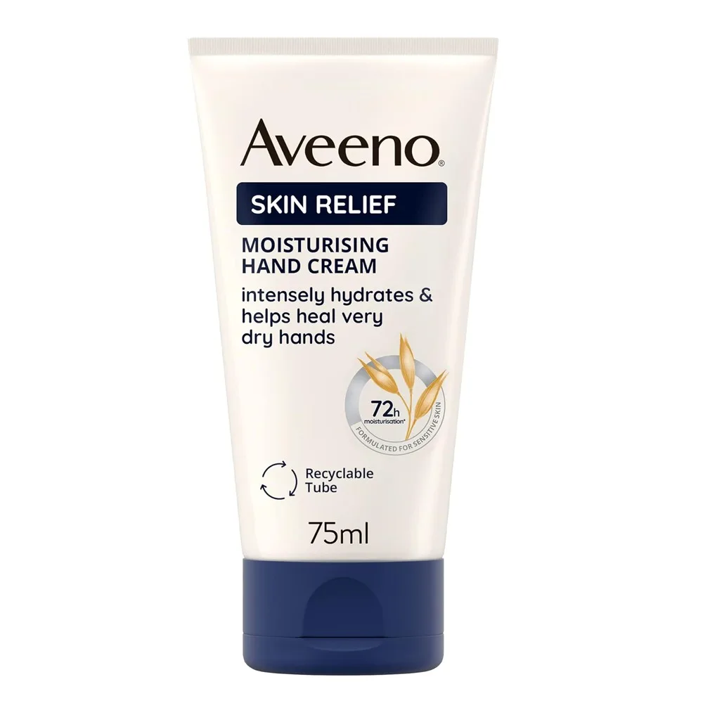 Aveeno Skin Relief Moisturising Very Dry Hand Cream, Unscented, 75ml