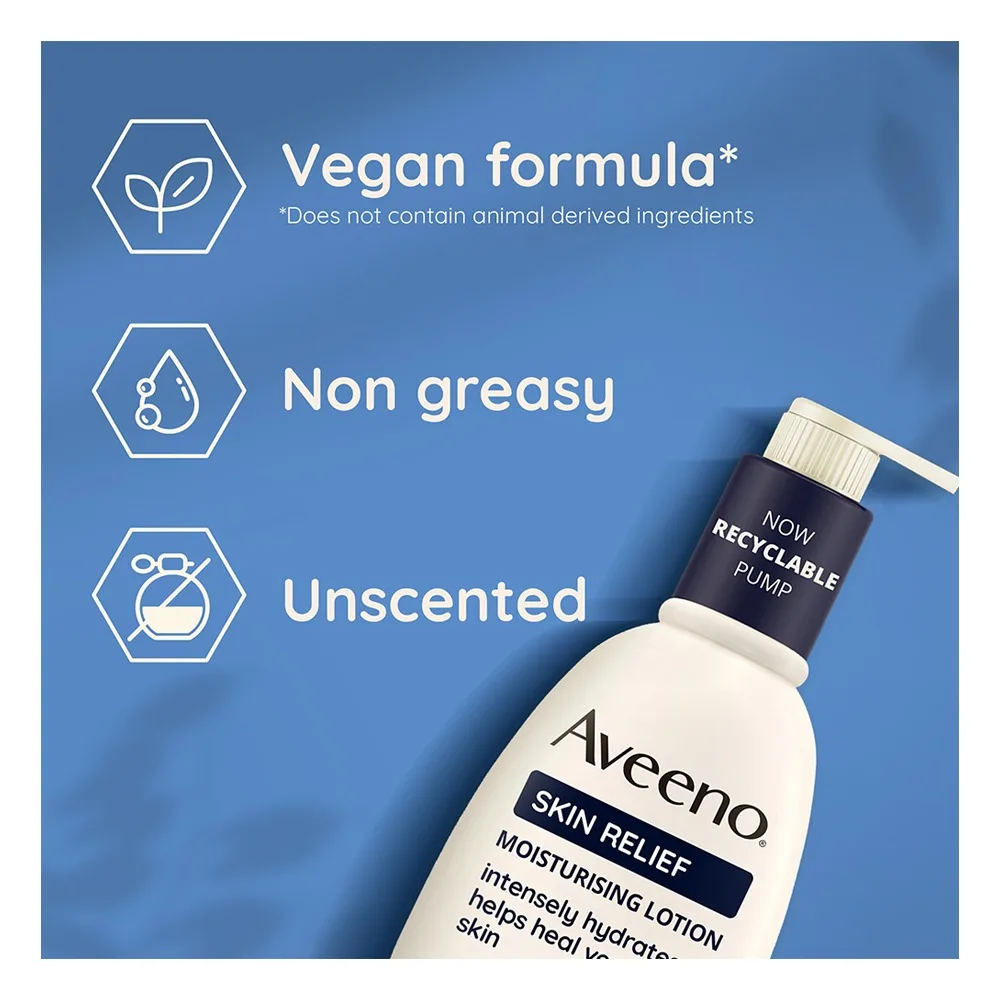 Premium everyday wear aveeno skin relief nourishing lotion, unscented, 300ml