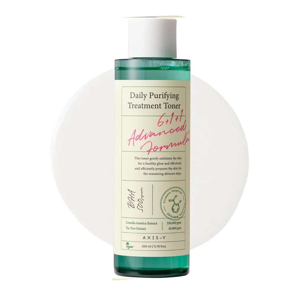 Axis-Y Daily Purifying Treatment Toner with BHA, Salicylic Acid & Centella, Pore Care, Oil Control, 80ml