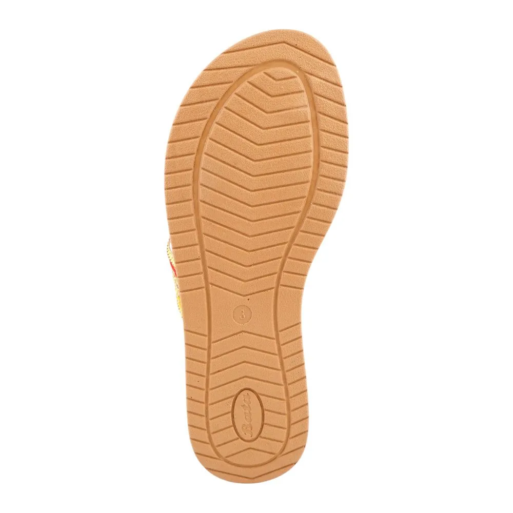 Bata Women's Rubber Slippers Milky Brown