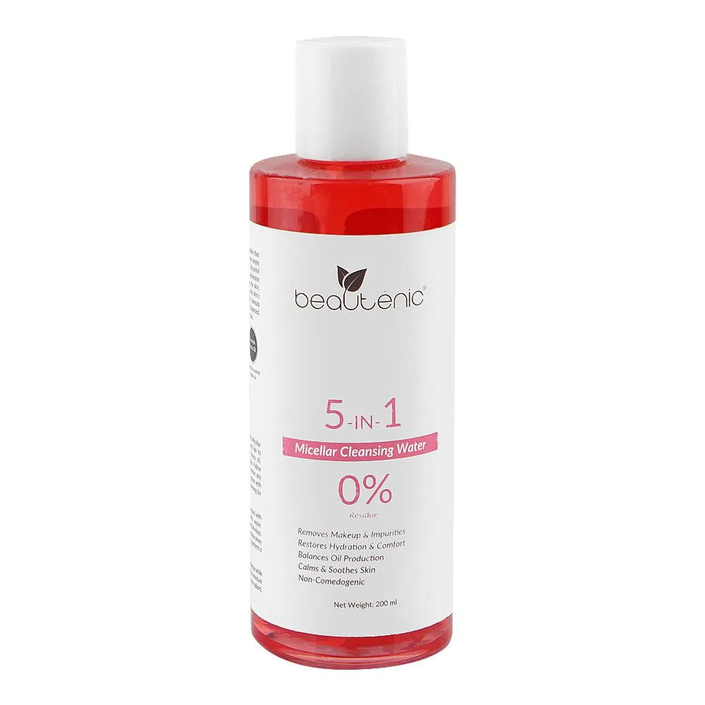 Beautenic 5-In-1 Micellar Cleansing Water, Gluten, Fragrance & Sulfate Free, 200ml