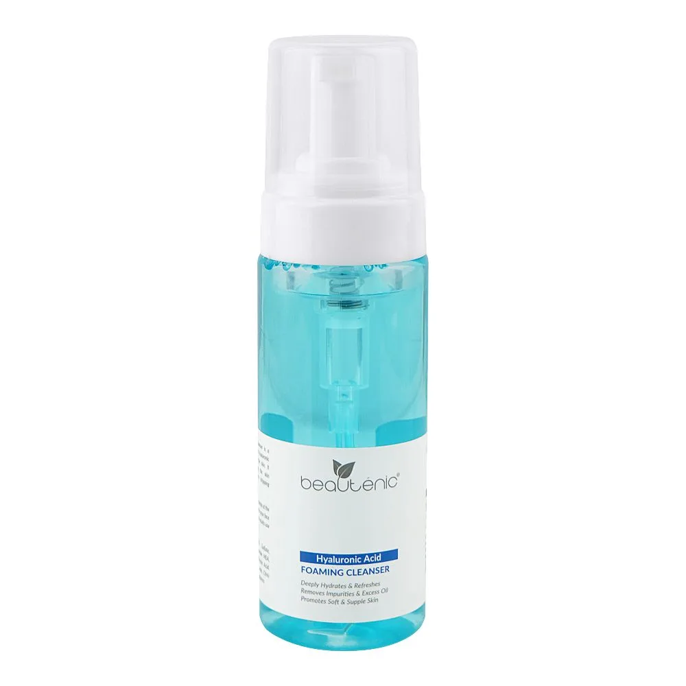 Beautenic Hyaluronic Acid Foaming Cleanser, Silicone & Fragrance Free, Hyaluronic Acid, Niacinamide, For All Types Of Skin, 150ml