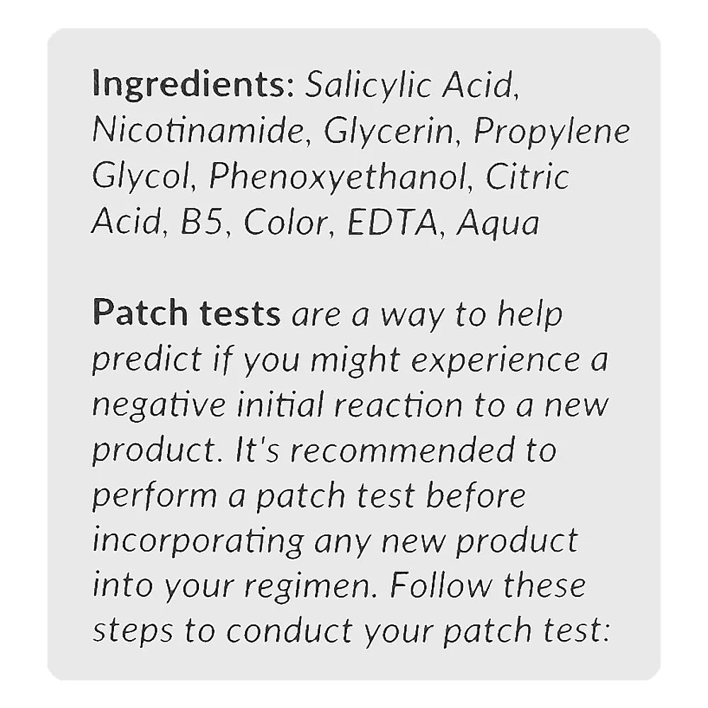 Close-up design of beautenic salicylic acid 2% clarifying toner, silicone & gluten free, salicylic acid, citric acid, 100ml
