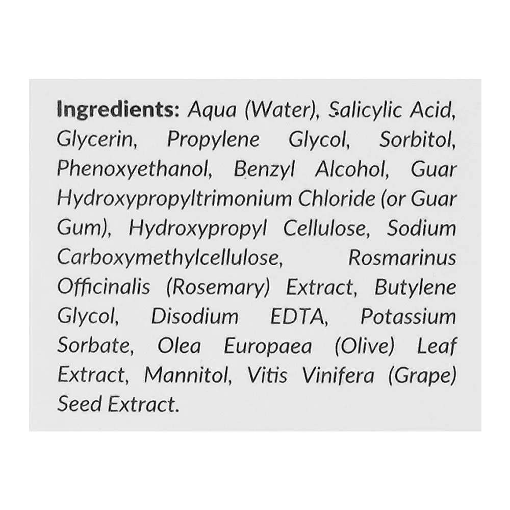 Close-up design of beautenic salicylic acid 2% serum, silicone & gluten free, salicylic acid, glycerin, for acne-prone skin, 30ml