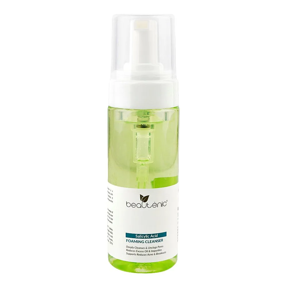 Beautenic Salicylic Acid Foaming Cleanser, Silicone & Fragrance Free, Niacinamide, Hyaluronic Acid, For Acne-Prone Skin, 150ml