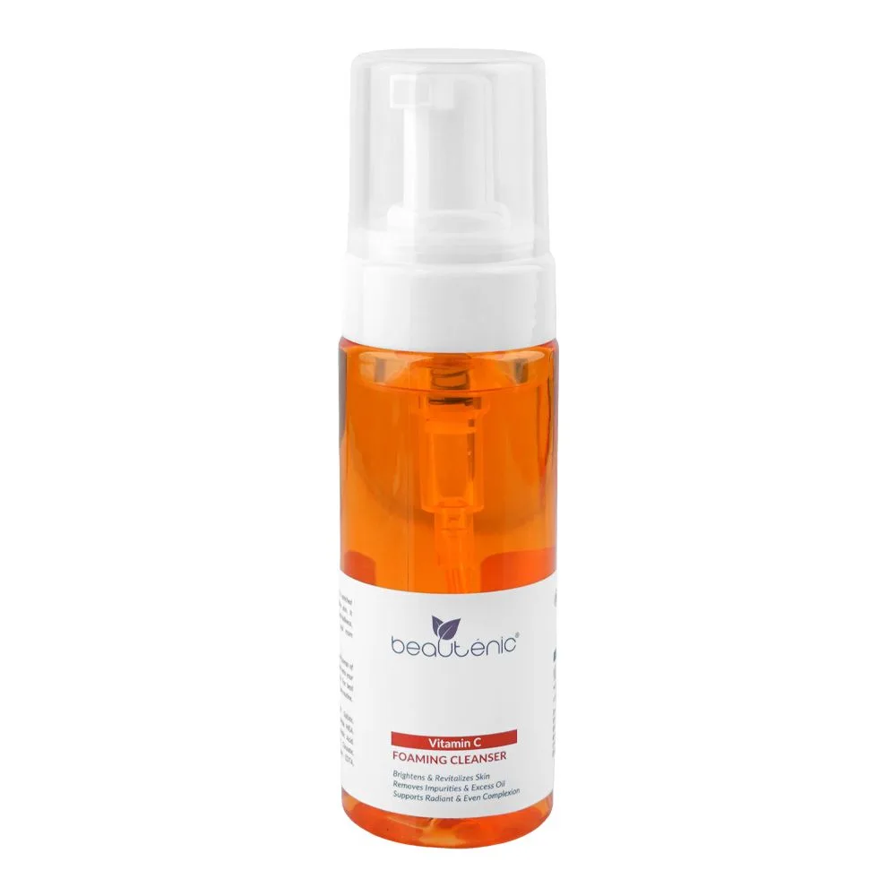 Beautenic Vitamin C Foaming Cleanser, Silicone & Fragrance Free, Citric Acid, Glycerin, For All Types Of Skin, 150ml