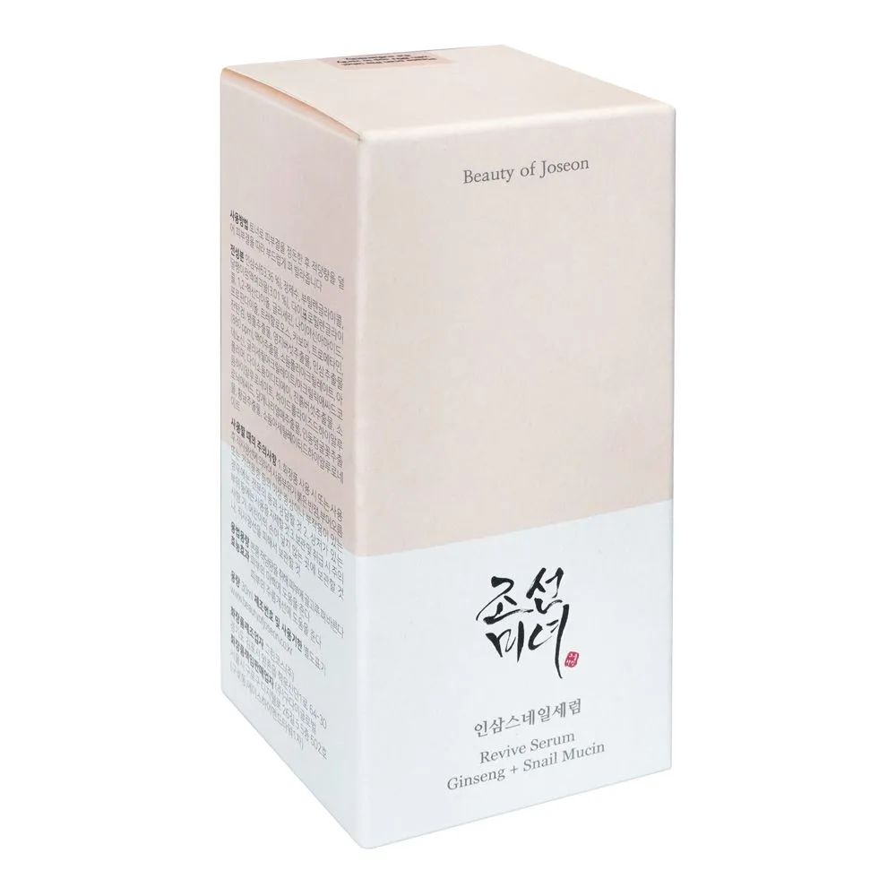 Comfortable casual beauty of joseon ginseng + snail mucin revive skin serum, 30ml