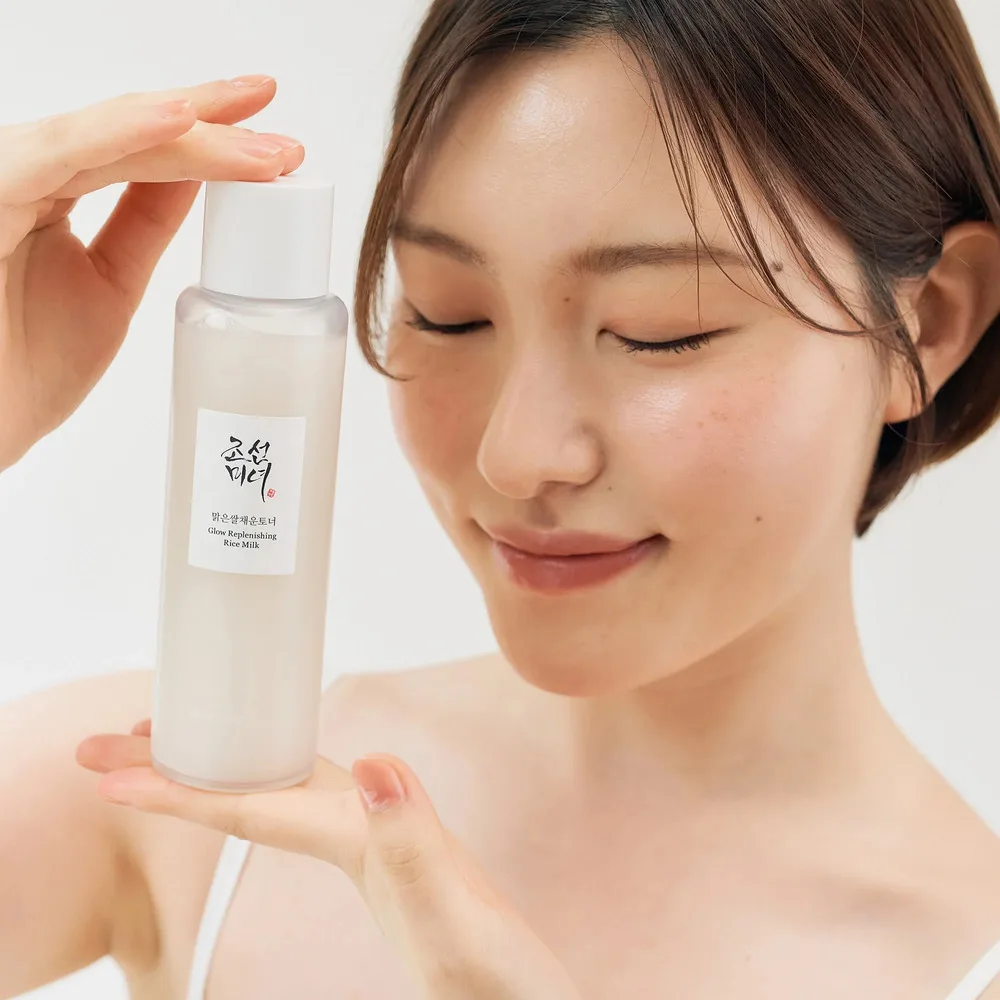 Side view of beauty of joseon glow replenishing rice milk, 150ml