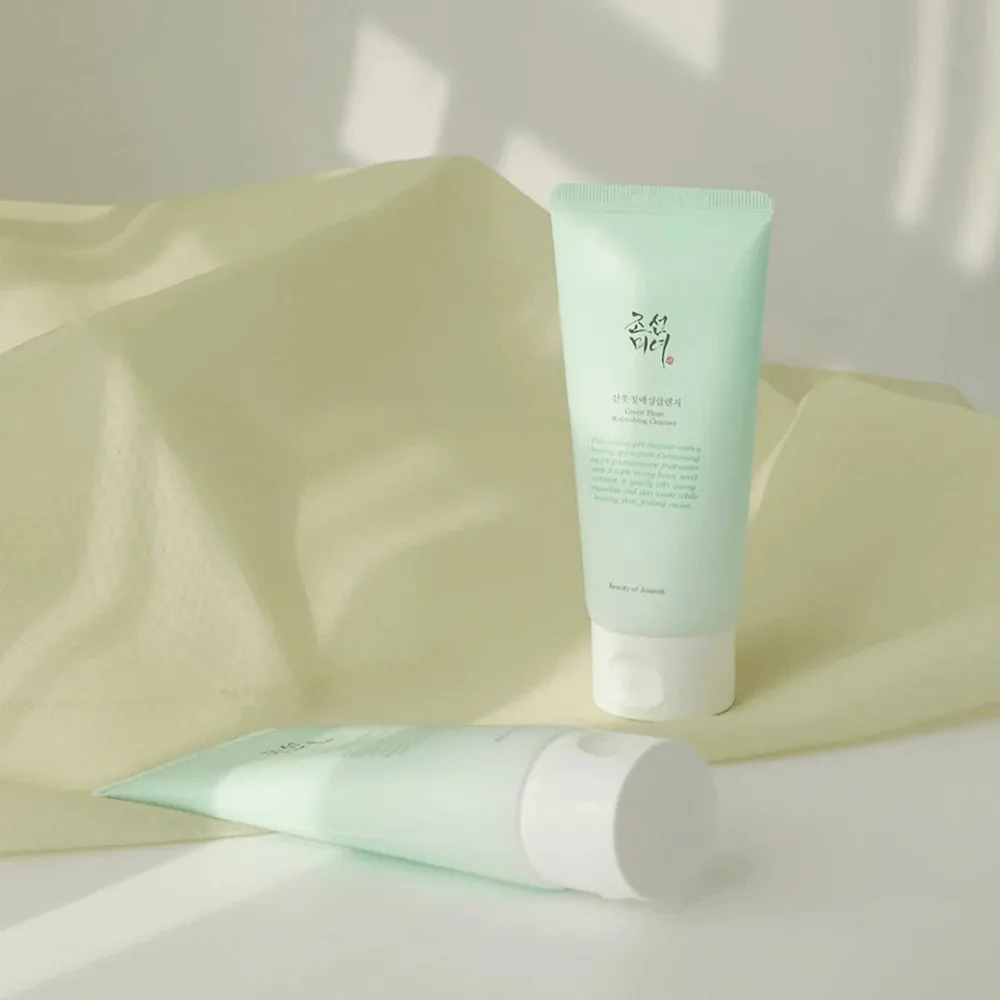 Side view of beauty of joseon green plum refreshing cleanser, 100ml