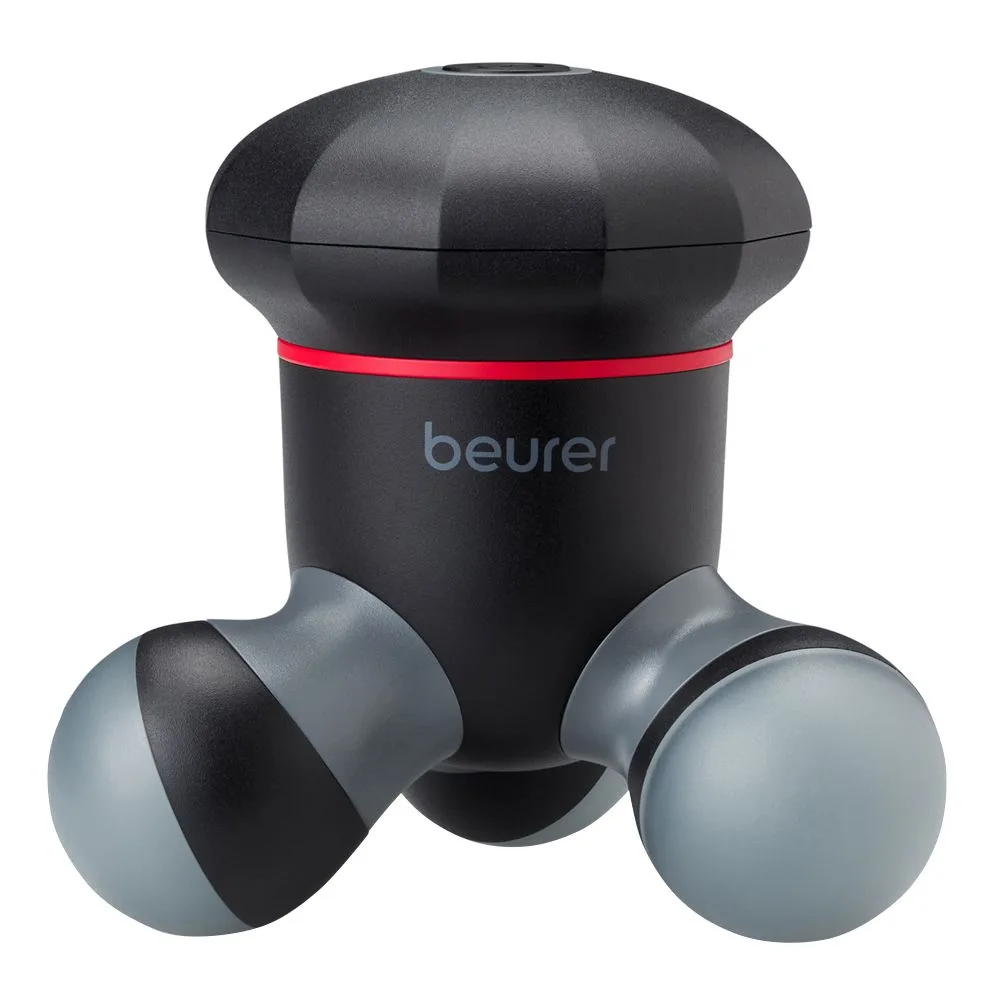 Beurer MG 18 Mini Electric Handheld Body Massager With LED Light, Ideal For Back, Neck, Arms & Legs, Black