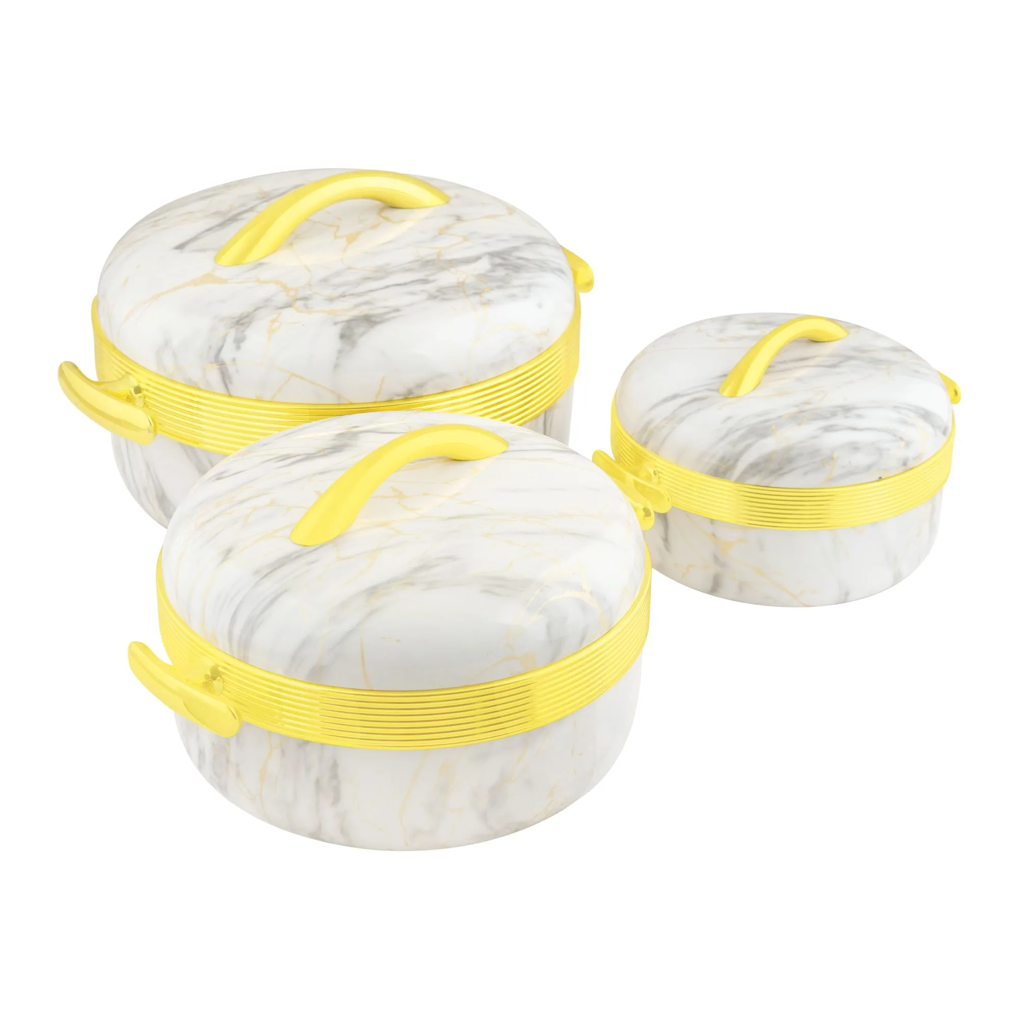 Comfortable casual bhoja hot pot set, 1000ml/2000ml/3500ml, jn212, 3-pack