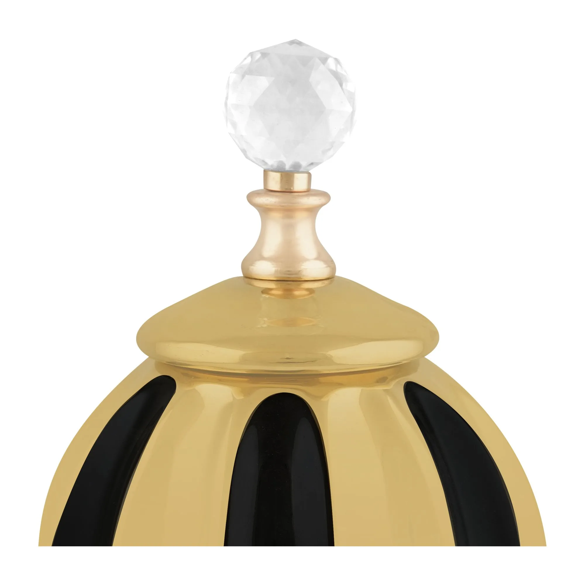 Side view of bhoja vase candy jar, yc-067